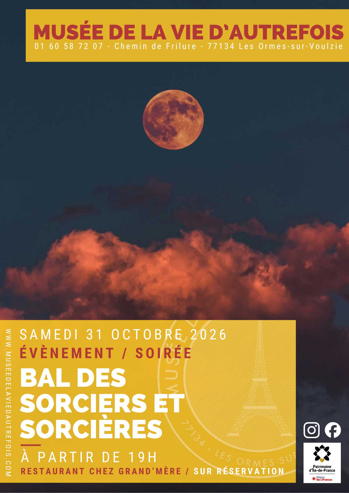 Bal des sorciers et sorcières – Spécial Halloween au restaurant