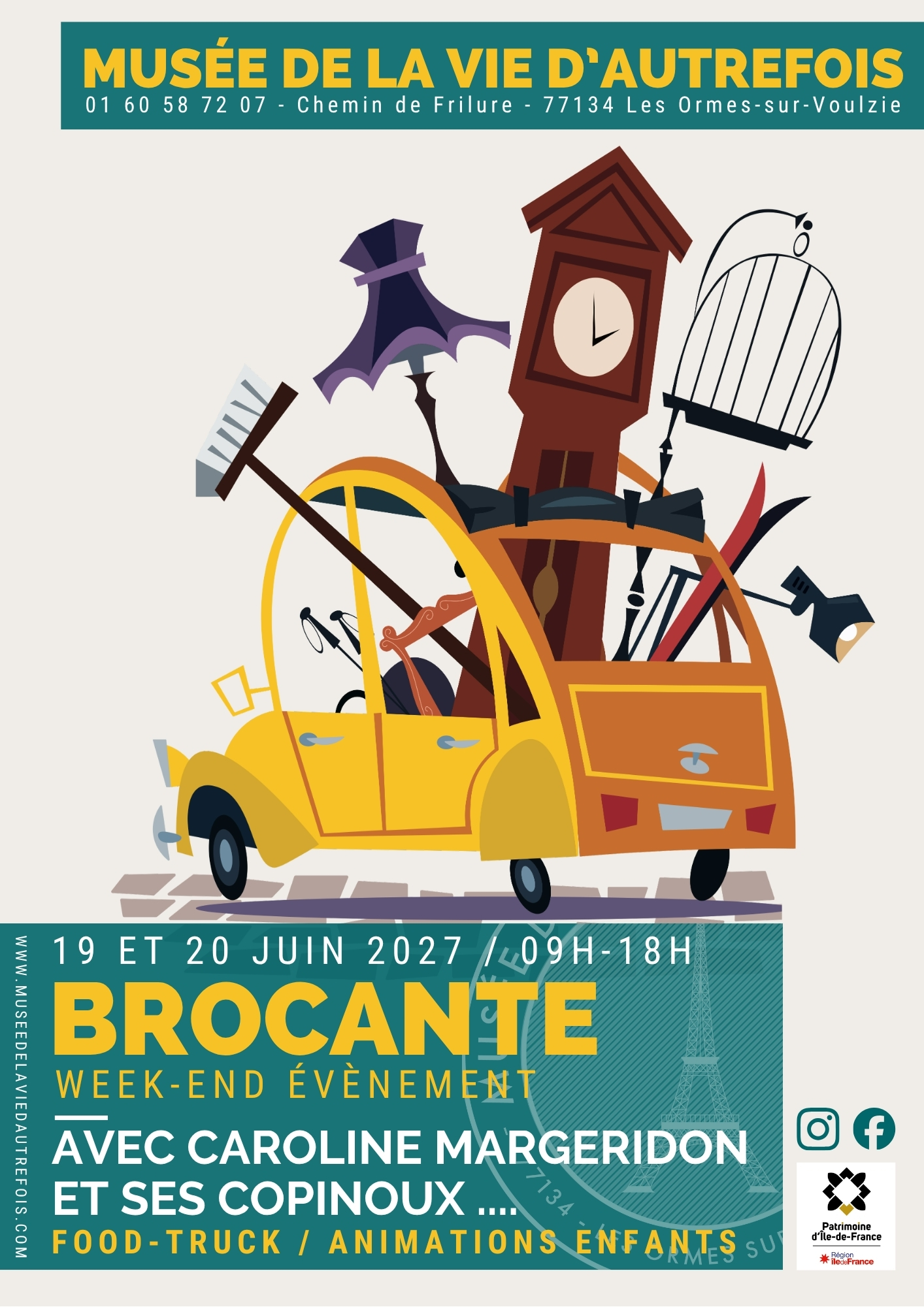 19 / 20 Juin 2027 Grande Brocante annuelle du Musée