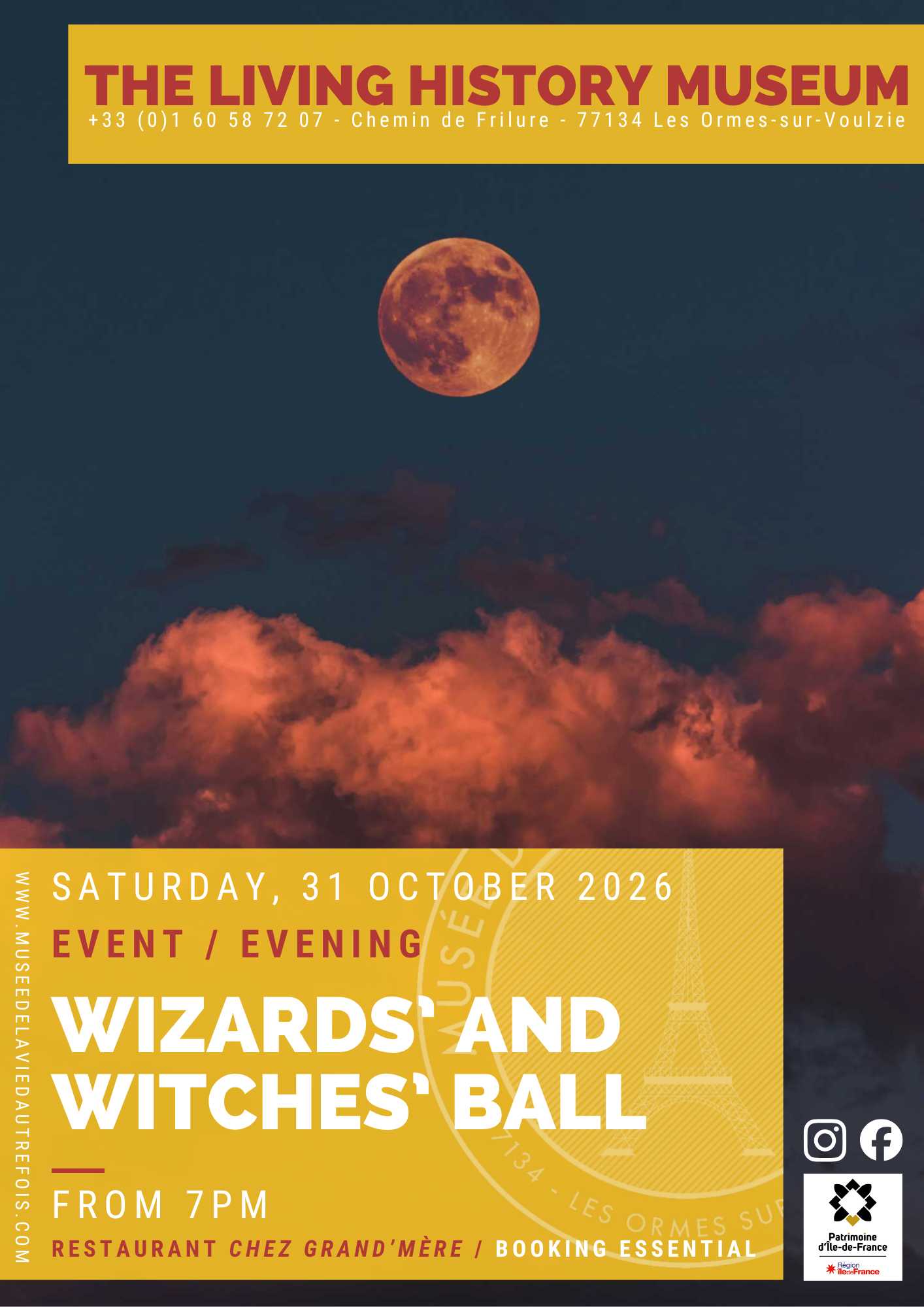 31 October 2026 Wizards’ and Witches’ Ball