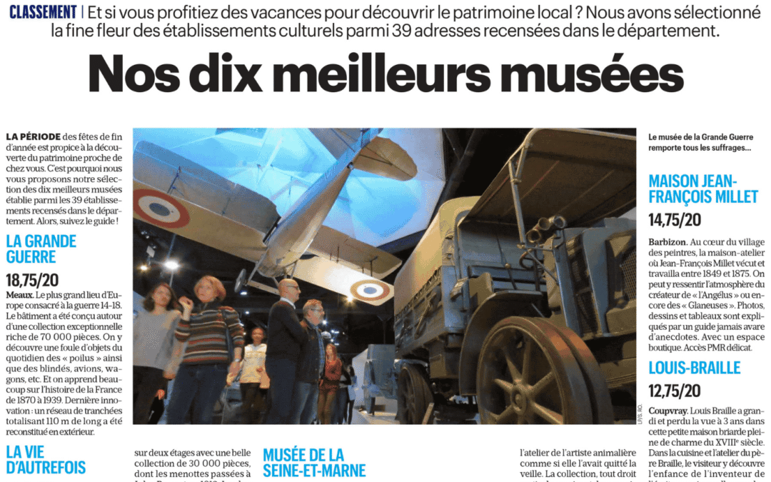 LE PARISIEN / Le 2e meilleur Musée de Seine-et-Marne