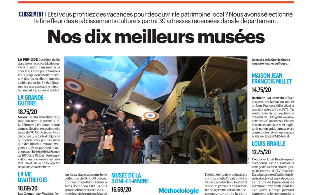 LE PARISIEN / Le 2e meilleur Musée de Seine-et-Marne