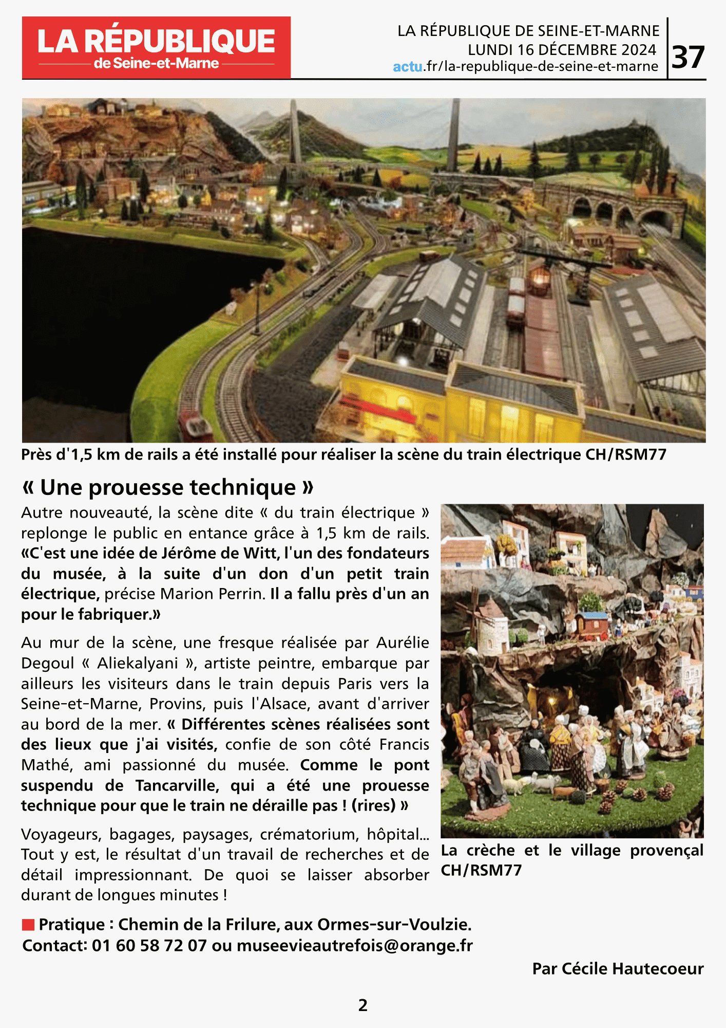 LA RÉPUBLIQUE DE SEINE-ET-MARNE / Ce village éphémère va redonner vie aux métiers d'autrefois ! p.2