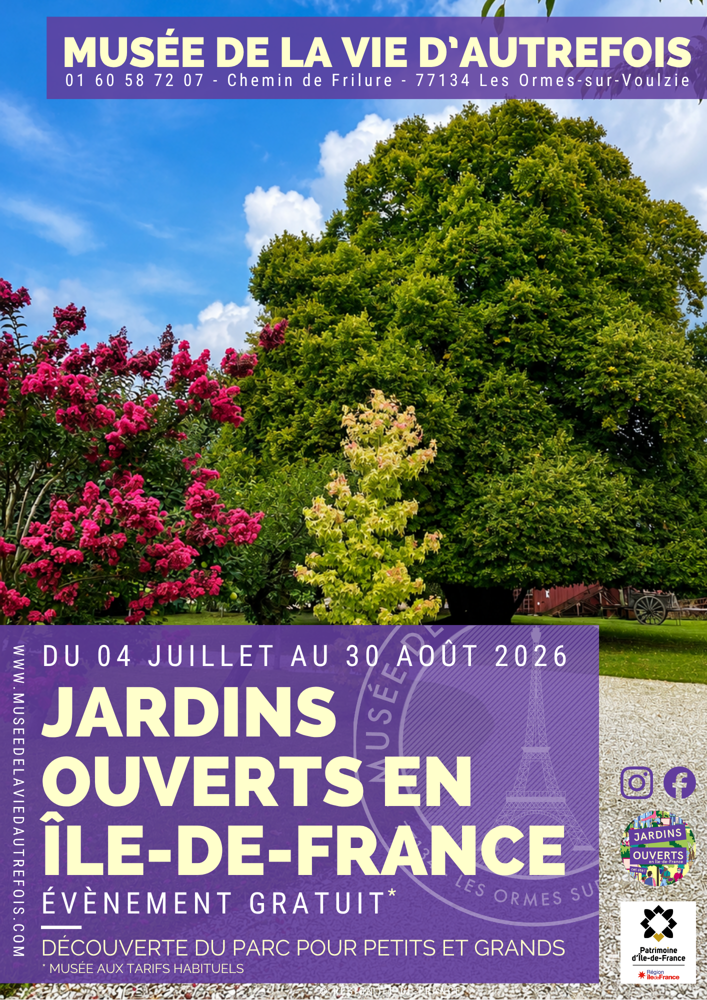 04 Juillet /  30 Août Jardins ouverts en Île-de-France