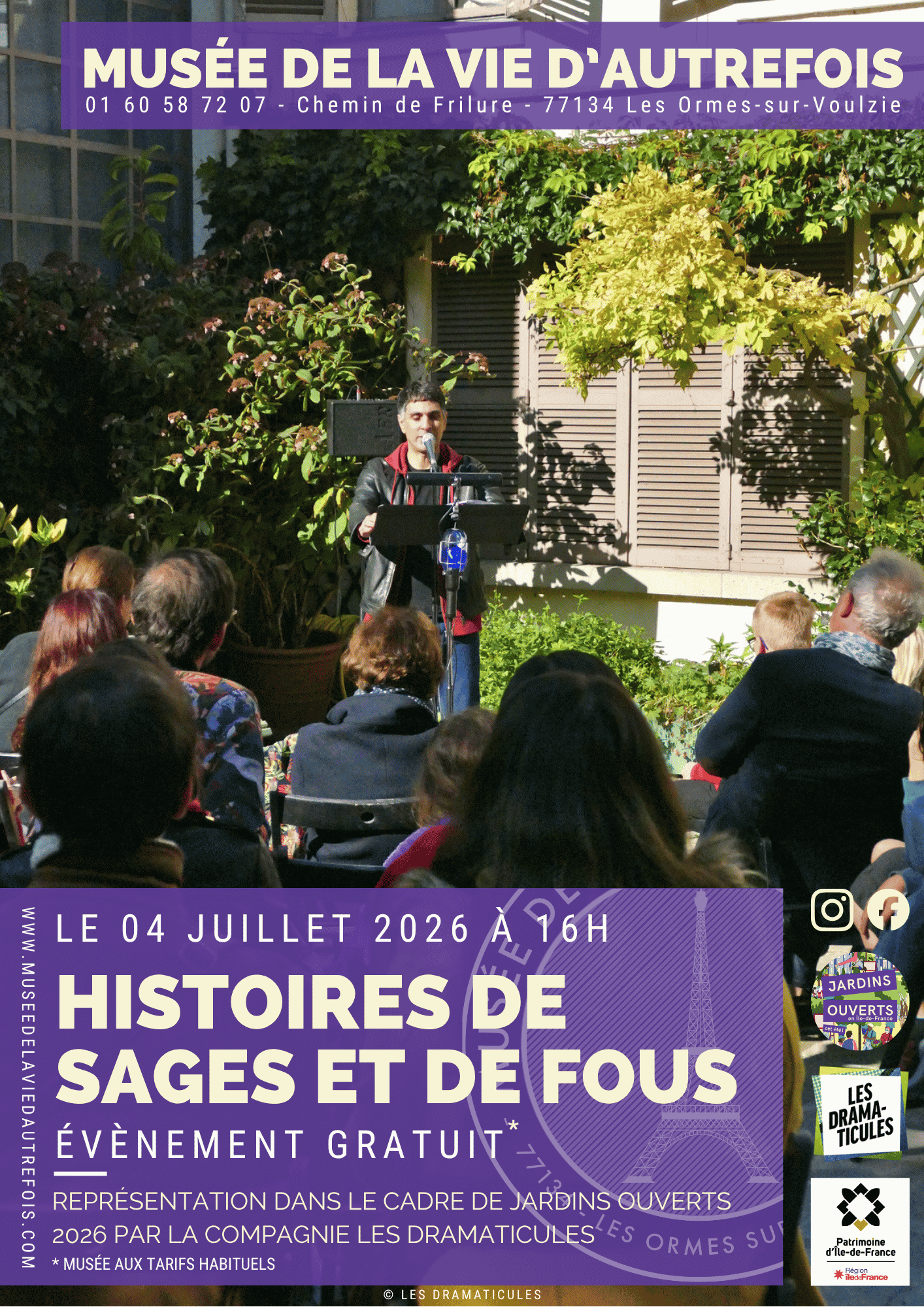 Samedi 04 Juillet Contes et rêves avec Les Dramaticules