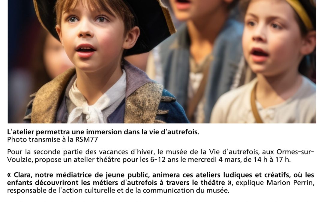 LA RÉPUBLIQUE DE SEINE-ET-MARNE / Un atelier théâtre pour les enfants