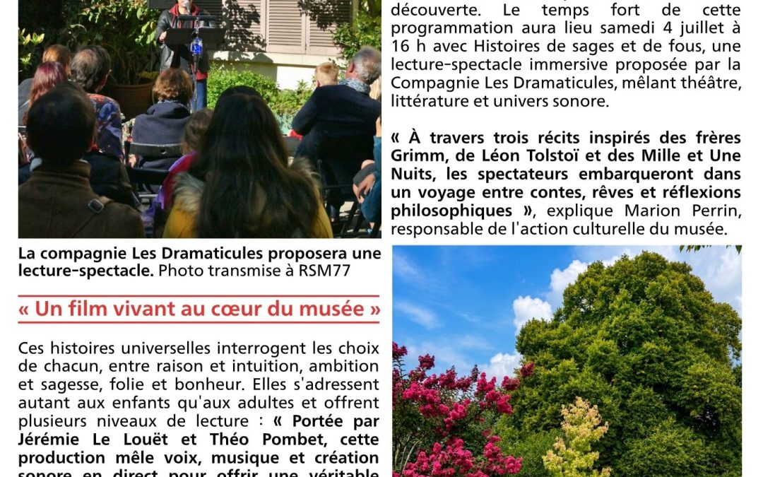 LA RÉPUBLIQUE DE SEINE-ET-MARNE / Les temps forts de l&rsquo;été au musée