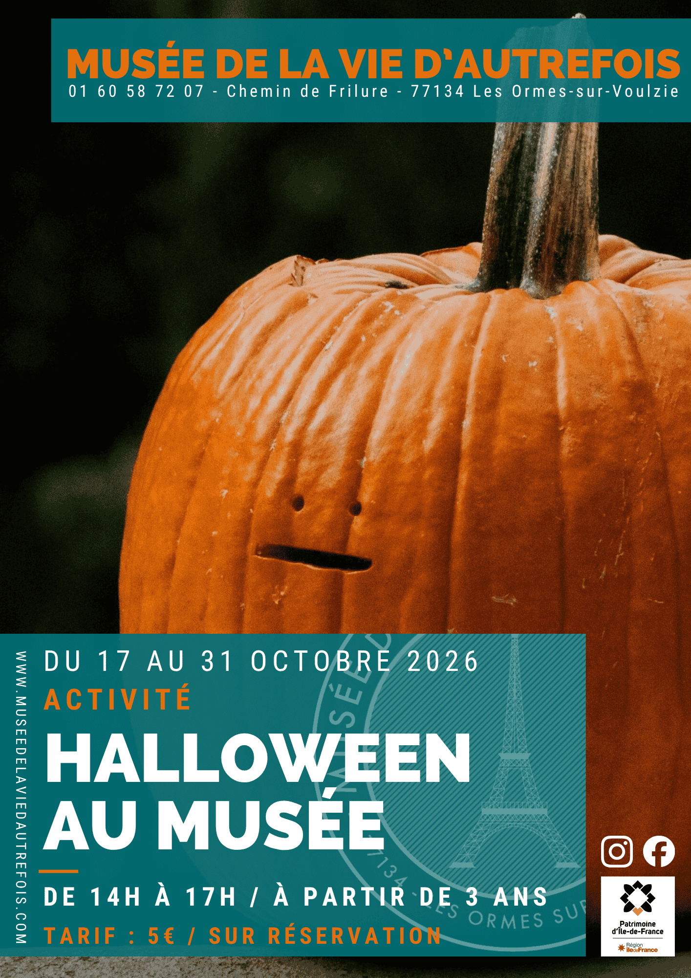 Du 17 au 31 Octobre Spécial Halloween au Musée